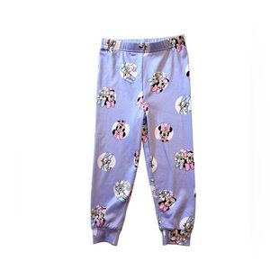 Kids Disney Character Print Pants with Minnie Mouse and Daisy